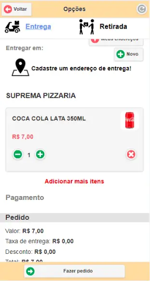 aplicativo pizzaria